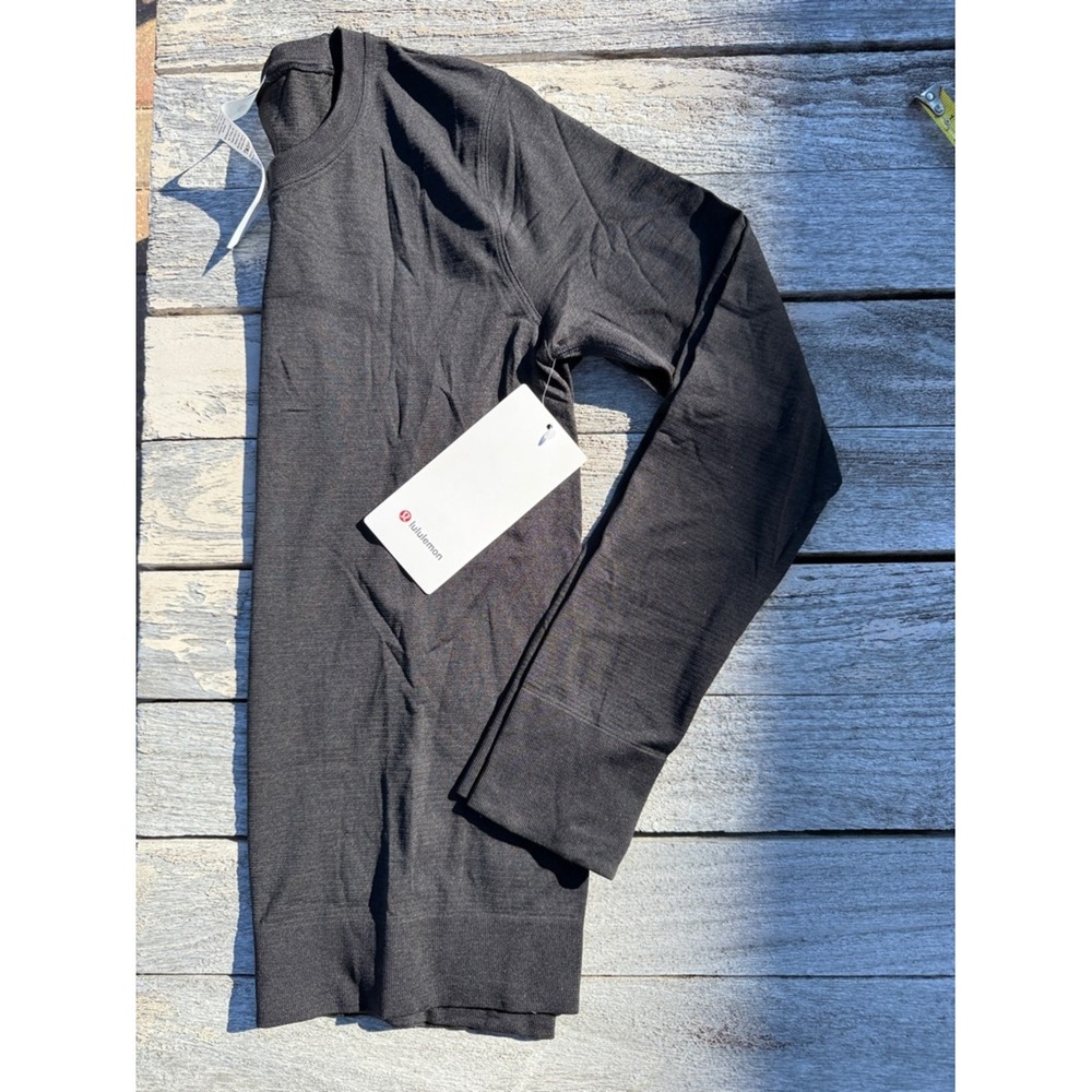 Lululemon Swiftly Relaxed Long Sleeve Shirt‎ 2.0 black size 4 NWT